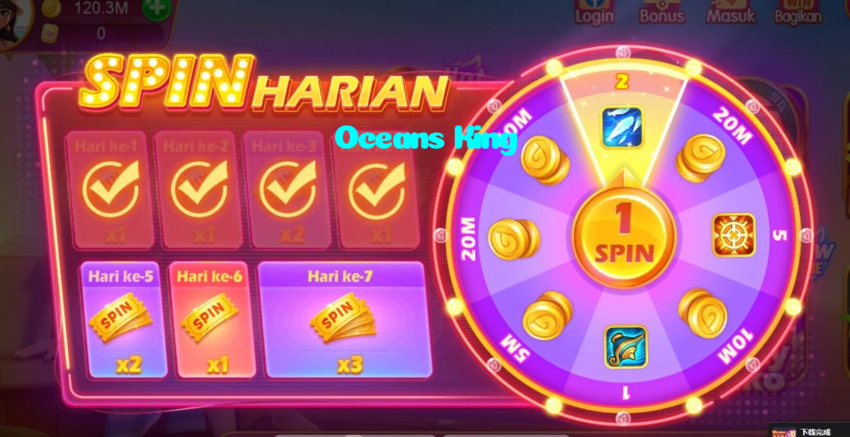Oceans King casino presented on mobile device in Pakistan with slots and live games